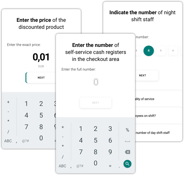 Different answer formats