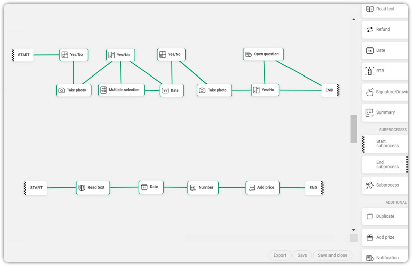 Drag & drop task editor